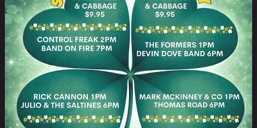 St. Patrick's Day Weekend Celebration!