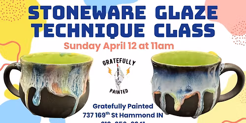 Stoneware Mug Glaze Technique Class