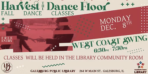 Harvest on the Dance Floor FREE West Coast Swing 