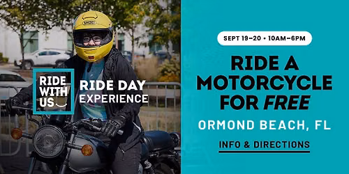 Ride With Us RIDE Day Experience (Ormond Beach, FL)