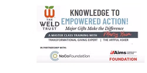 Knowledge to Empowered Action! Major Gifts Make the Difference!