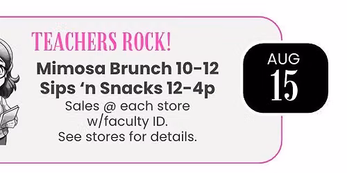 Teachers Rock, Appreciation 3rd Saturday