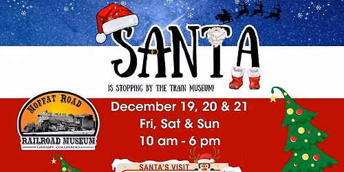 Santa Visit at the Moffat RR Museum