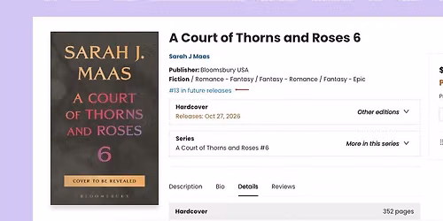 ACOTAR 6 Midnight Release Party at Dana's Boosktore