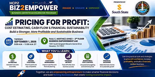 Pricing for Profit: Cost Estimating, Cash Flow & Financial Sustainability