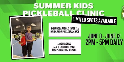 Summer Pickleball Kids Clinic