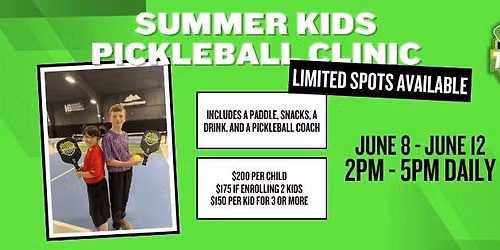 Summer Pickleball Kids Clinic