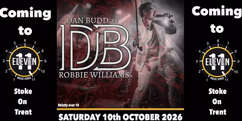 Robbie Williams by Dan Budd & his band live at Eleven Stoke on trent