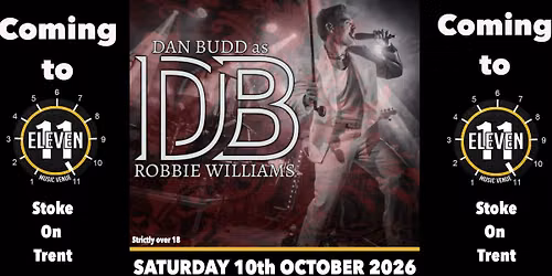 Robbie Williams by Dan Budd & his band live at Eleven Stoke on trent