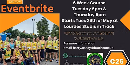 Couch to 5K Drogheda- 6 wks - Tuesday 6pm & Thursday 5pm June 2026