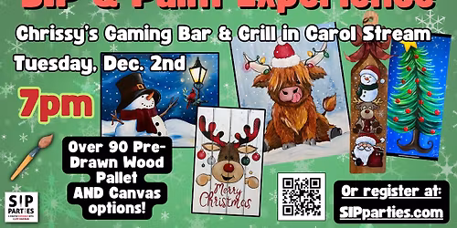 Pre-Drawn SIP & Paint Experience!