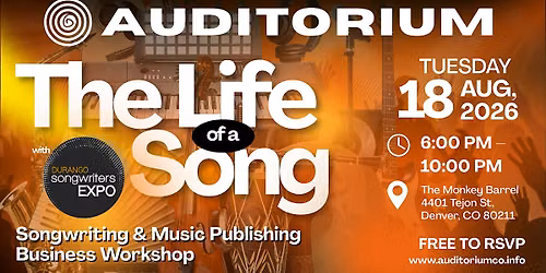 The Life of a Song: Presented by Auditorium & Durango Songwriter's Expo