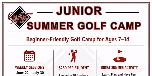 Junior Summer Golf Camp- Session 1