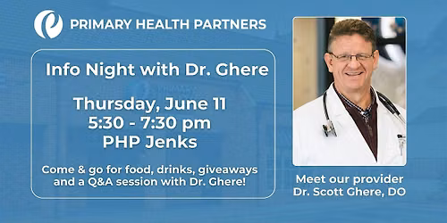 PHP Jenks Info Night with Dr. Scott Ghere