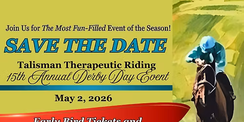 2026 Talisman Therapeutic Riding Derby Day Event