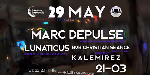 AURA | MARC DEPULSE | PARALELLO | 29 MAY \/ 29 MAJ 