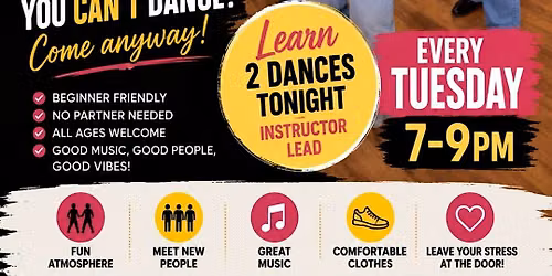 Line Dance Tuesdays 7-9 pm