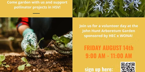  Workday at HEC x WONA Native Pollinator Garden