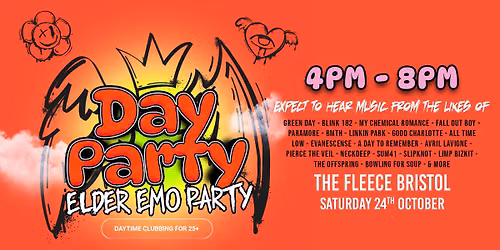 Elder Emo Day Party in Bristol - Sat 24th Oct 2026