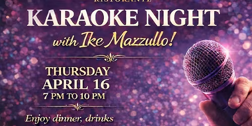 Karaoke with Ike Mazzullo @ Allegria! 