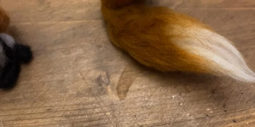 Needle Felted Foxes at Bankfield Museum