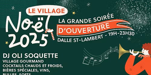 Soir\u00e9e d'ouverture du Village de No\u00ebl de Li\u00e8ge