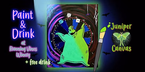 Paint & Drink at Running Vines Winery: Neon Dice