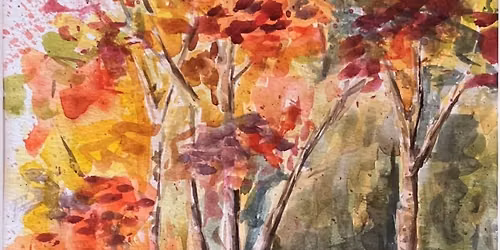 Fall Watercolor Trees