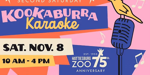 Second Saturday at the Hattiesburg Zoo- Kookaburra Karaoke!
