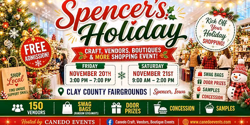 Spencer\u2019s Holiday Craft, Vendors, Boutiques and More Shopping Event
