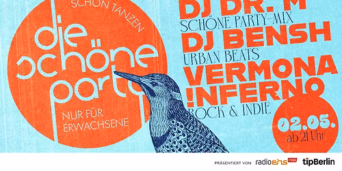 Die Sch\u00f6ne Party am 02.05.26 