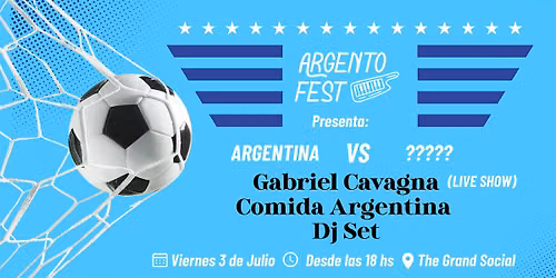 Argentina World Cup Match Party \u00b7 Live Music \u00b7 Grand Social Dublin