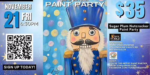 Sugar Plum Nutcracker Paint Party