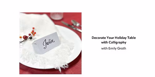 Decorate Your Holiday Table with Calligraphy
