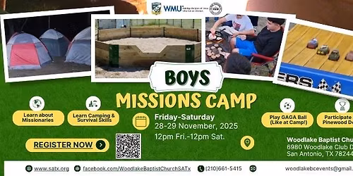 \ud83c\udfd5\ufe0f San Antonio Area Boys Missions Campout