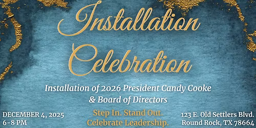 Installation Celebration of 2026 President & Board of Directors