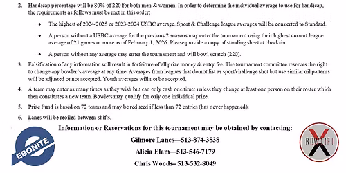 45th Annual Frost & Fire Mixed Classic