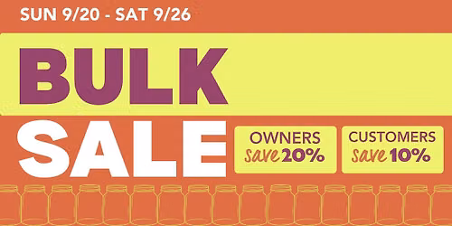 Bulk Sale At Open Harvest