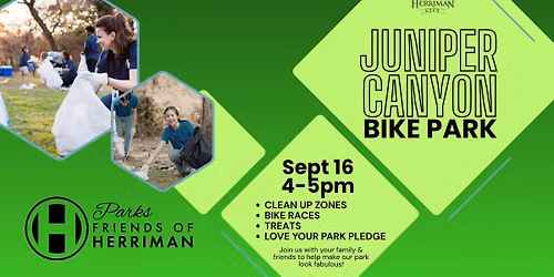 Park Cleanup - Juniper Canyon Trailhead East (and bike park)