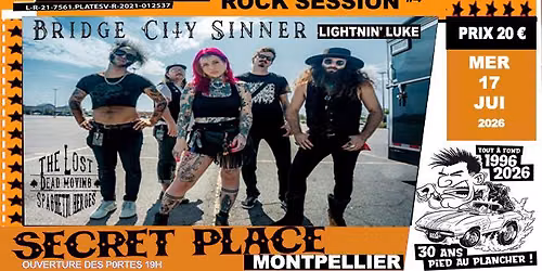 ROCK SESSION #4 - THE BRIDGE CITY SINNERS + THE LOST DEAD MOVING SPAGHETTI HEROES + Lightnin' Luke 