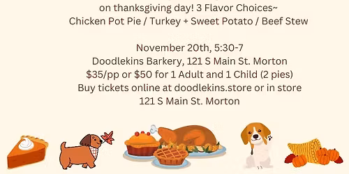 Furry Feast! Nov 20th 5:30-7:00pm