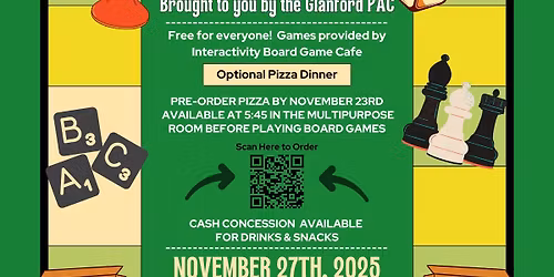 Glanford Games Night!