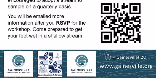 Adopt-A-Stream Water Monitoring Certification Class