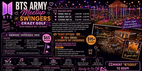 BTS ARMY Social Meetup at Full Swing Golf + Carnival Experience