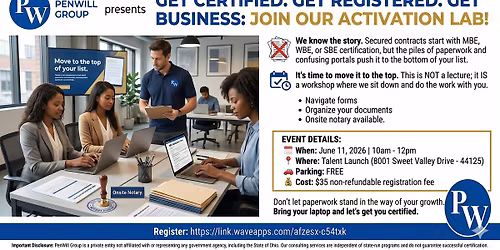 Get Certified, Get Registered, Get Business: Join Our Activation Lab!