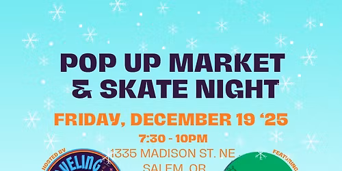 Pop Up Market and Skate Night