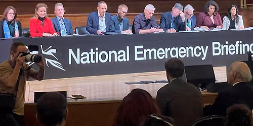 National Emergency Briefing film showing