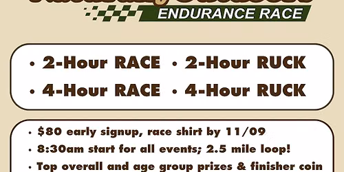 Naturally Outdoors Endurance Race 2026