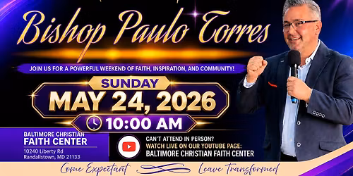 Special Speaker Bishop Paulo Torres