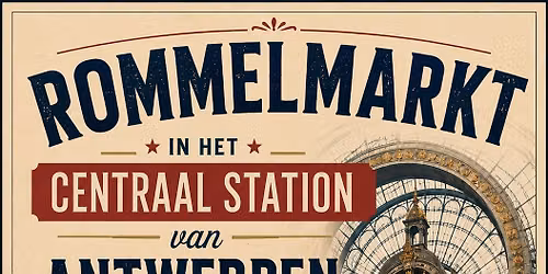 Overdekte Rommelmarkt IN Centraal Station Antwerpen